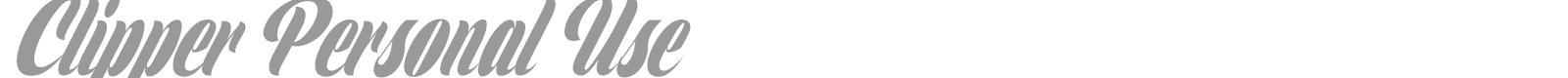 Clipper font preview